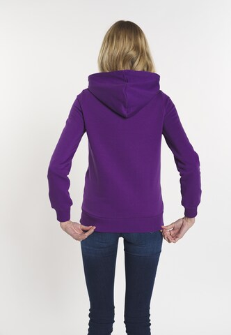 DENIM CULTURE Zip-Up Hoodie 'Yasenia' in Purple