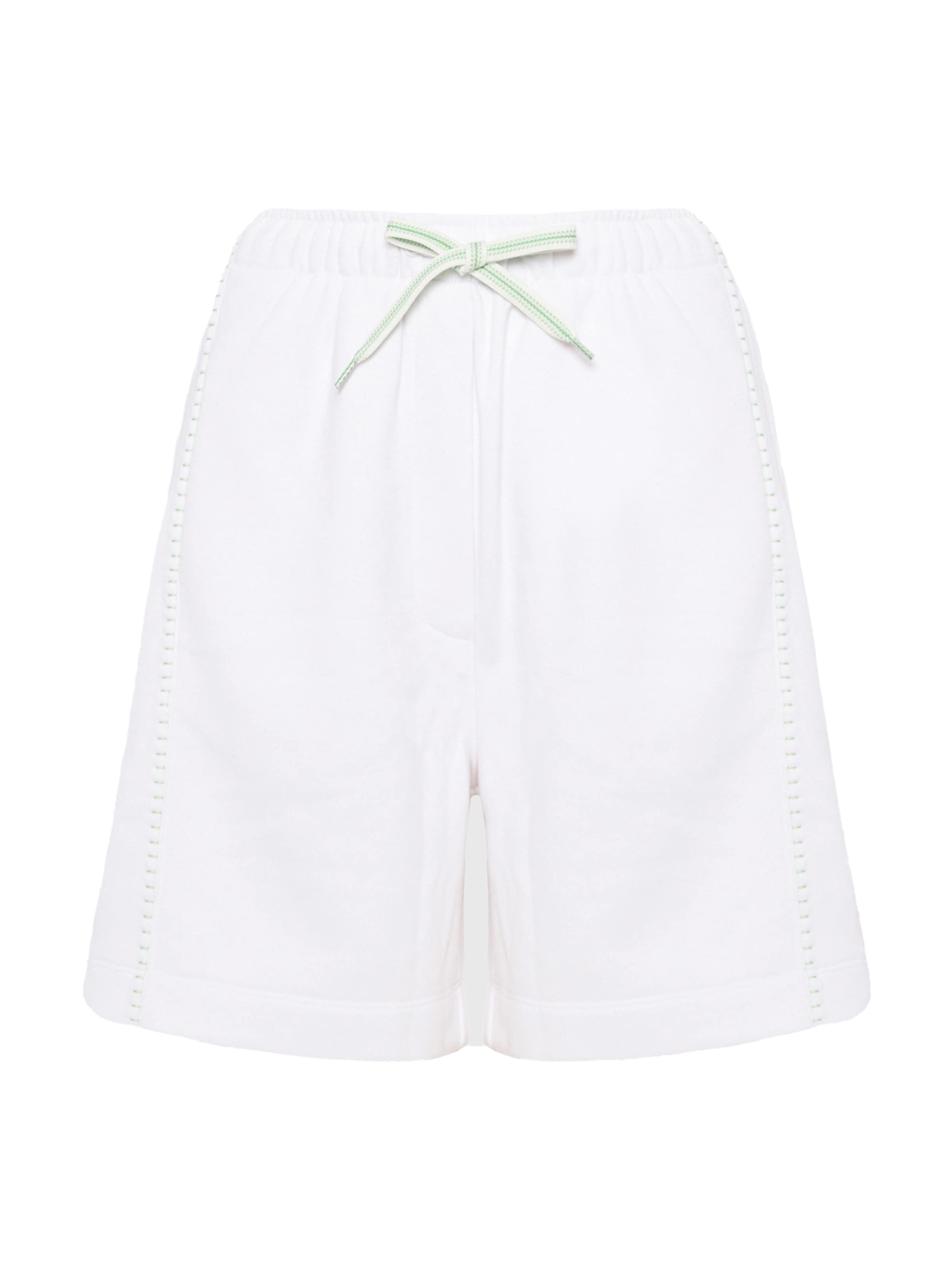 Funky Buddha Loosefit Παντελόνι φόρμας σε λευκό: μπροστά