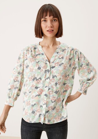 s.Oliver Bluse in Weiß: Vorderseite
