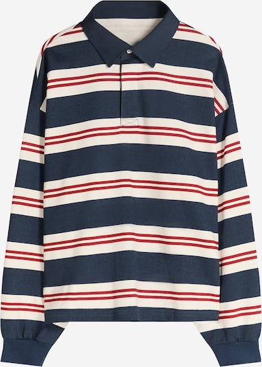Bershka Paita värissä tummansininen / punainen / offwhite, Tuotenäkymä