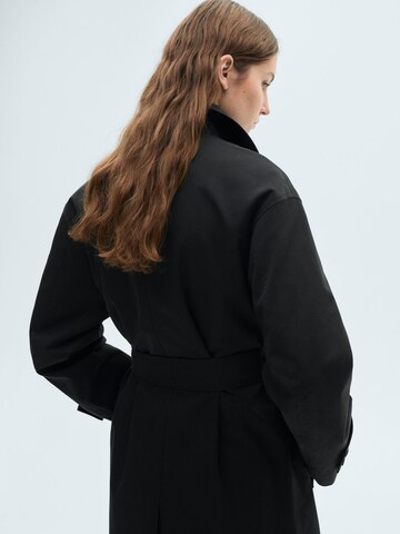 MANGO Between-Seasons Coat 'ANGELA' in Black