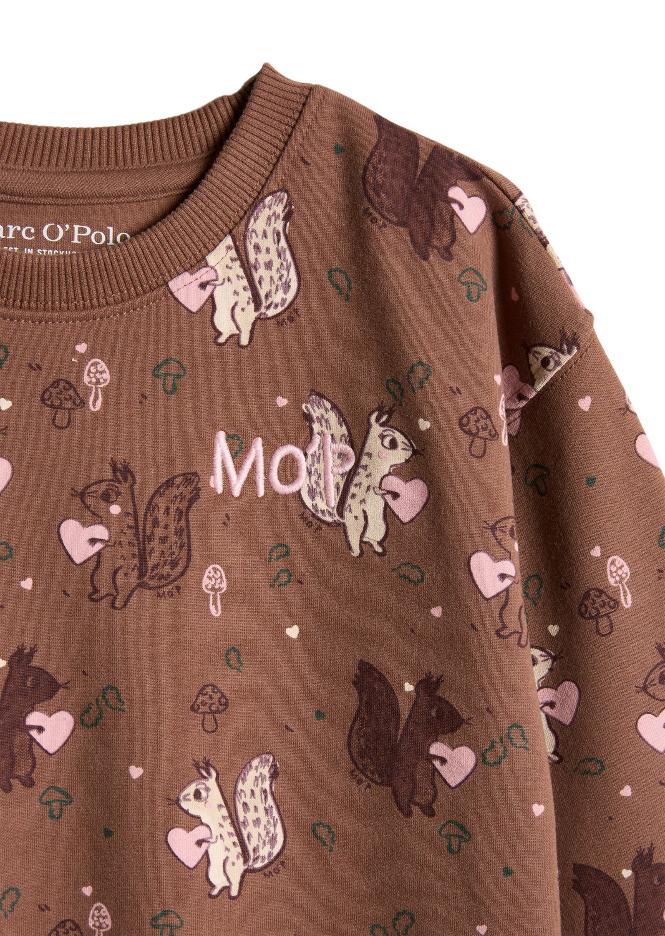 Marc O'Polo Sweatshirt in Brown: front