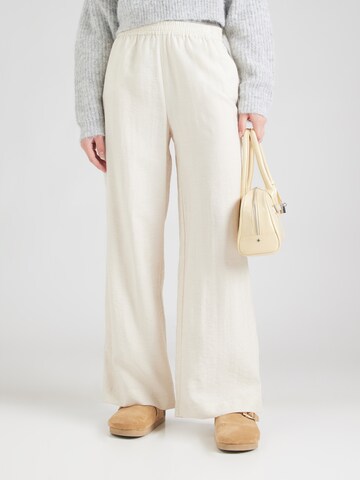 MSCH COPENHAGEN Wide leg Broek 'Disa' in Beige: voorkant