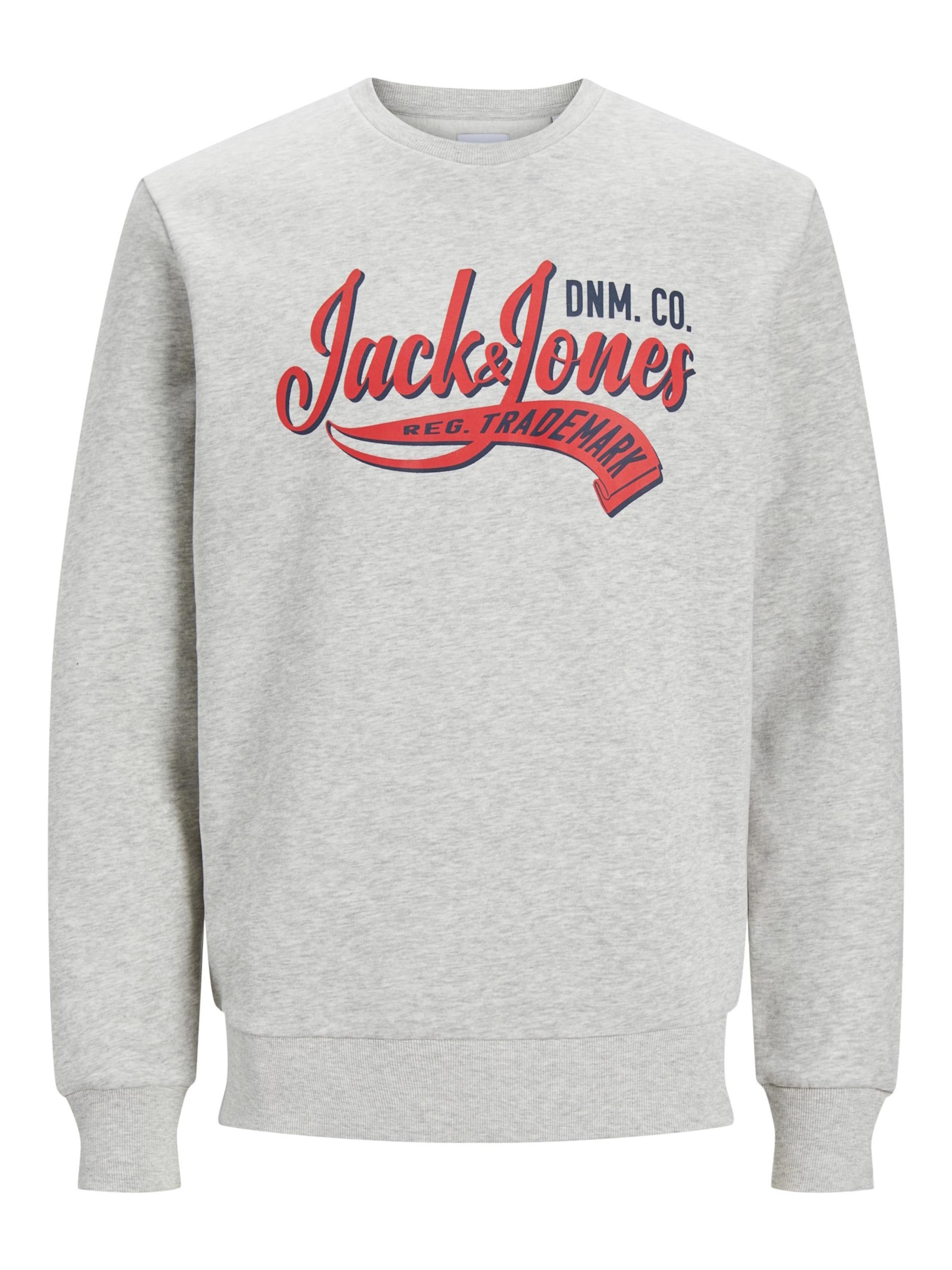 JACK & JONES Sweatshirt i hvid: forside