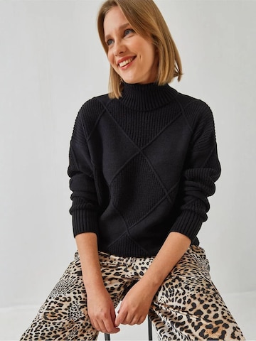 Bianco Lucci - Pullover 'Pullover' em preto