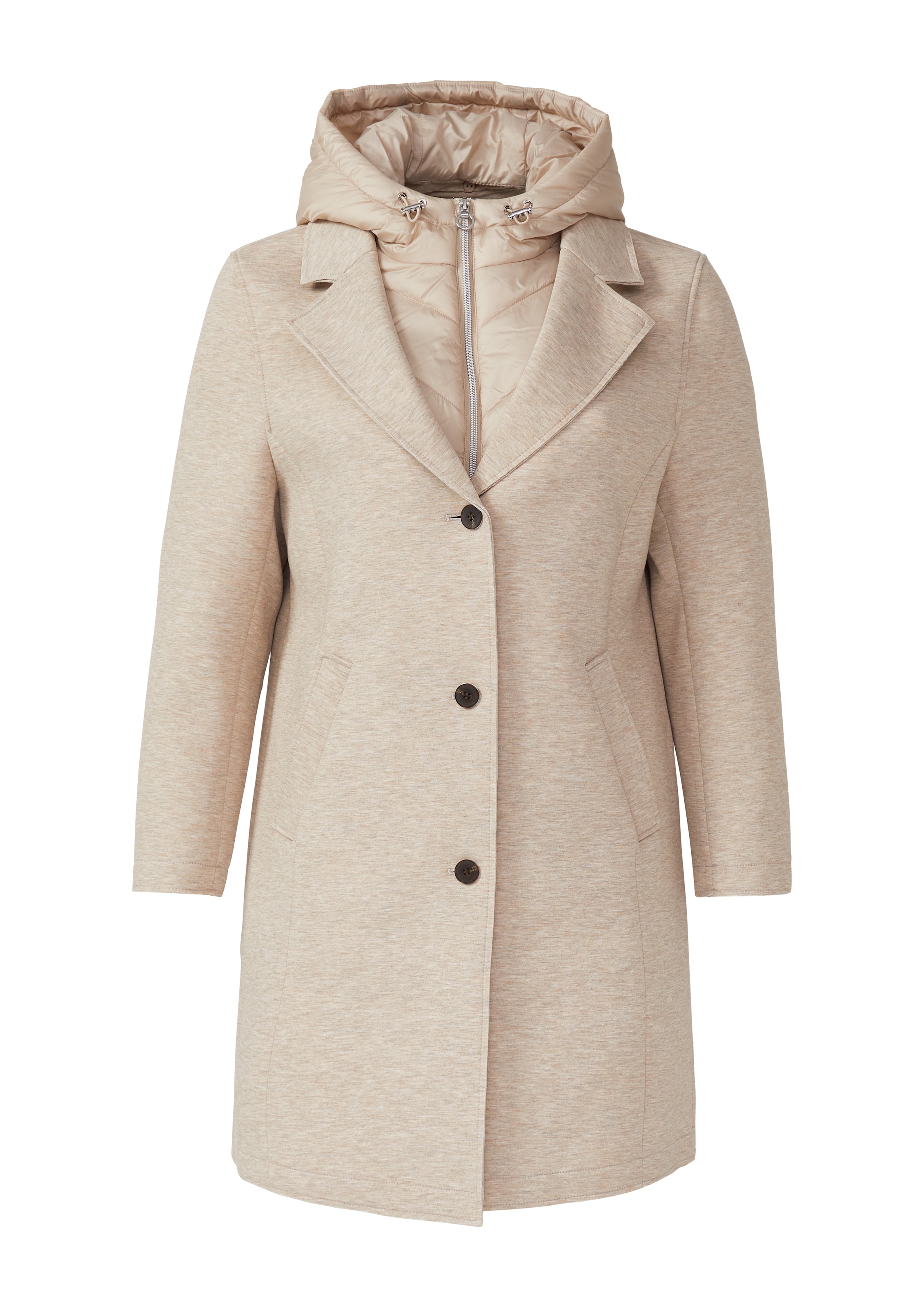 s.Oliver Tussenmantel in Beige: voorkant