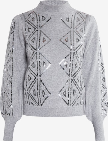 Pull-over faina en gris : devant