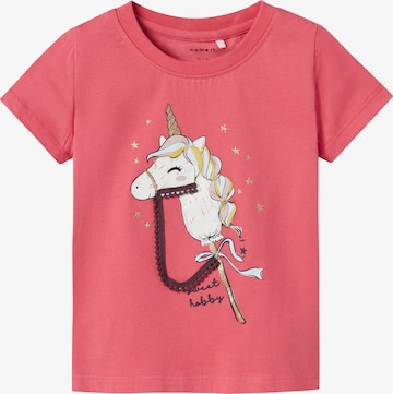 rožinė NAME IT Marškinėliai 'NMFKITTY': priekis