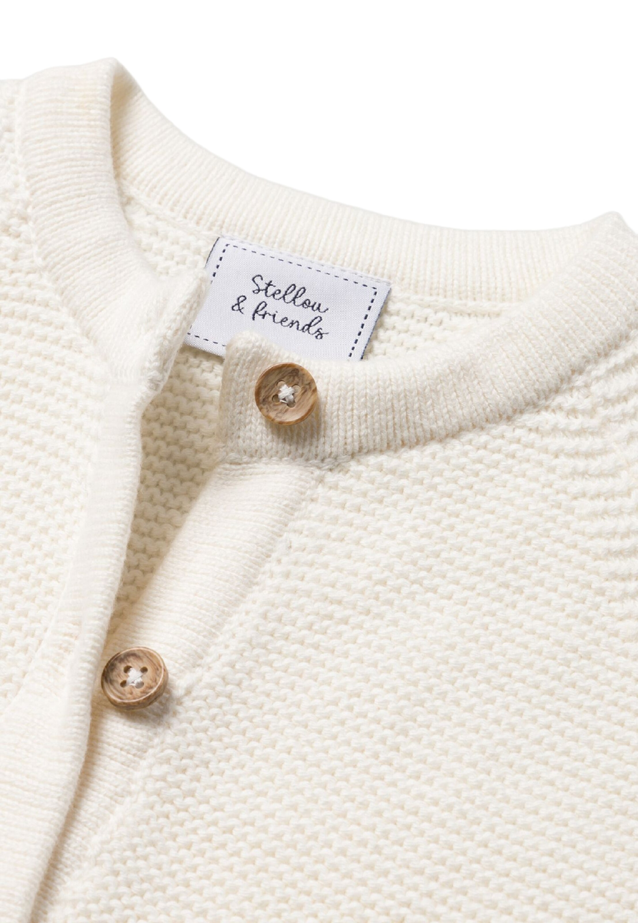 Stellou & Friends Knit cardigan ' ' in White