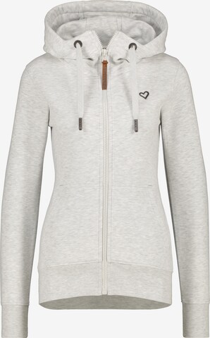 Alife and Kickin Zip-Up Hoodie 'Delphine' in White: front