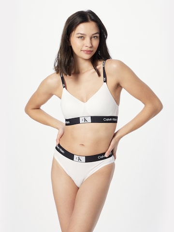 Bustier Soutien-gorge Calvin Klein Underwear en blanc