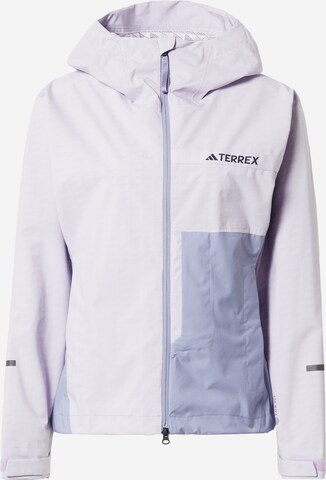 ADIDAS TERREX Outdoor Jacket in Purple: front