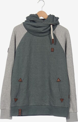 naketano Sweatshirt & Zip-Up Hoodie in XL in Green: front