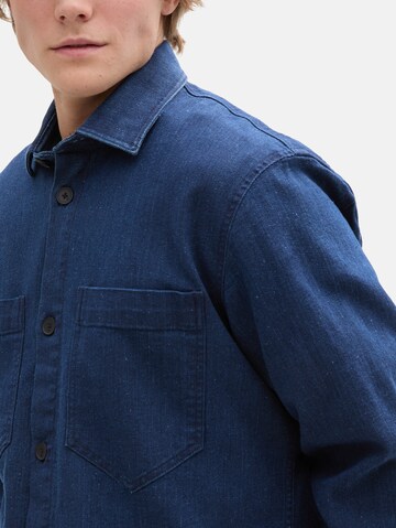 TOM TAILOR DENIM Regular fit Overhemd in Blauw