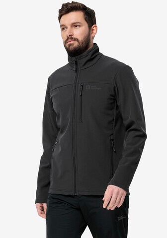 JACK WOLFSKIN Outdoor jacket in Black: front