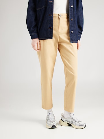 Regular Pantalon 'NEOCHINOF' BONOBO en beige : devant