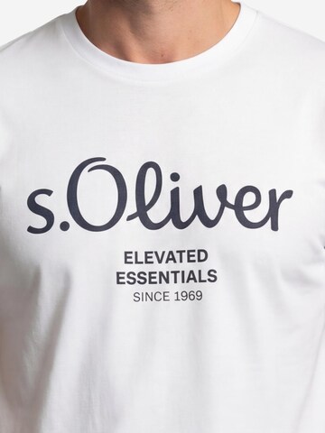 s.Oliver Shirt 'Basic'‌ in Weiß
