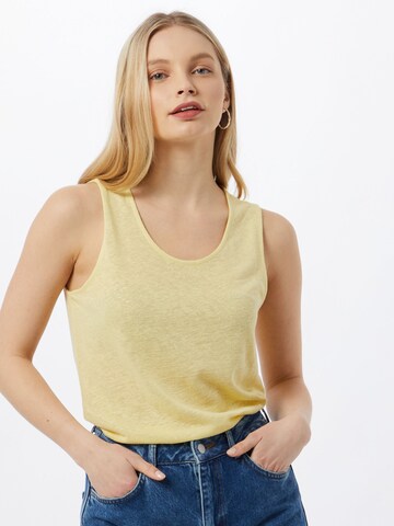 basic apparel - Top 'Jenna' en amarillo: frente