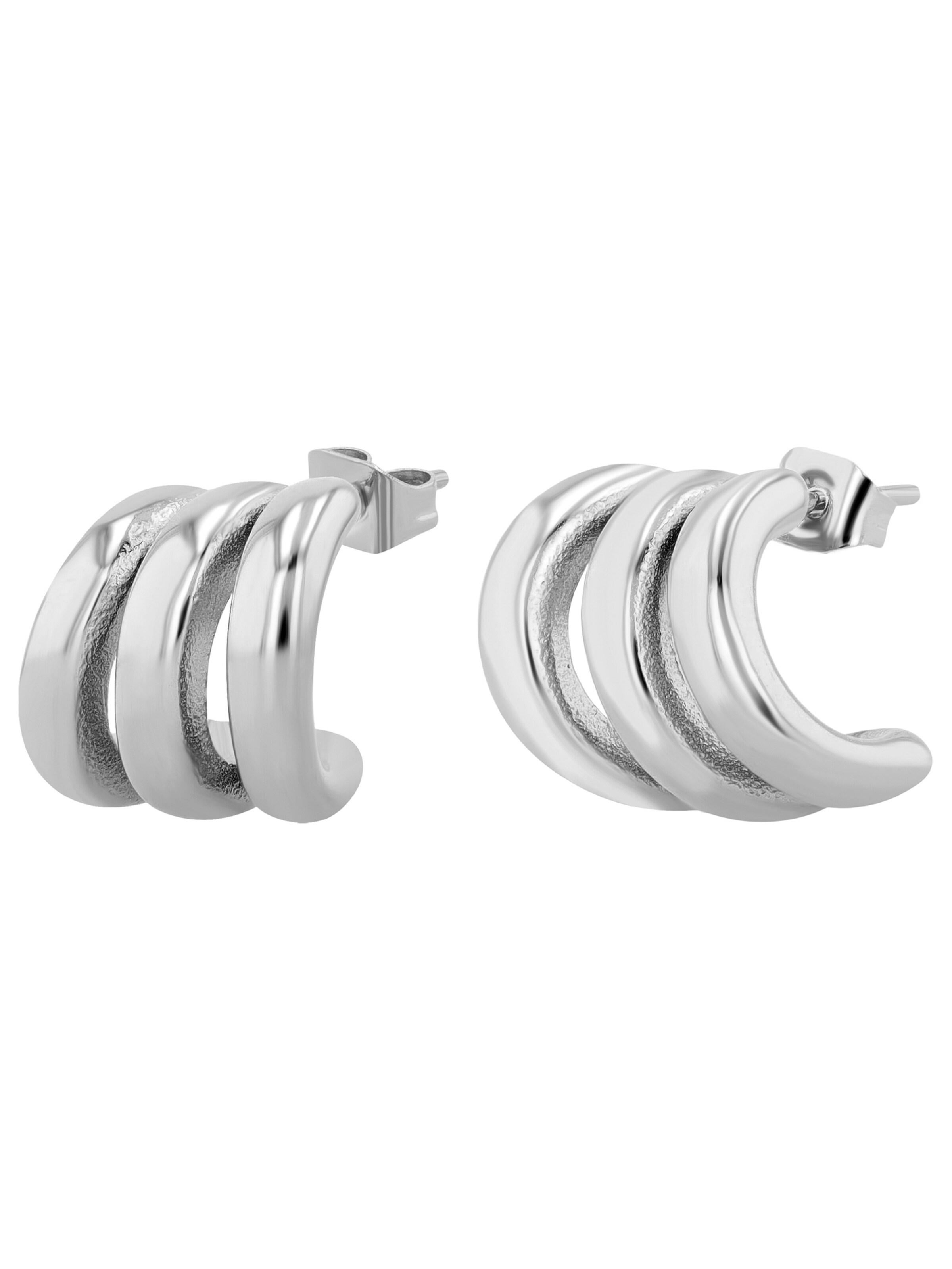 Akzent Earrings 'Veerle, langlebig' in Silver: front