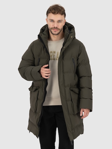 Cappotto invernale 'SaulAK' di Alife and Kickin in verde: frontale