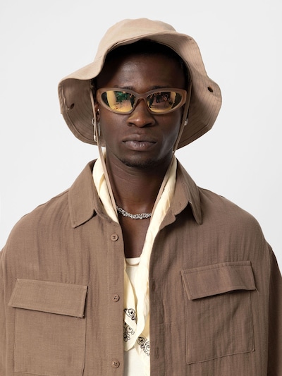 VAMOS CLO Button Up Shirt in Brown, Item view