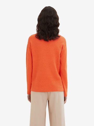 TOM TAILOR Sweater in Orange