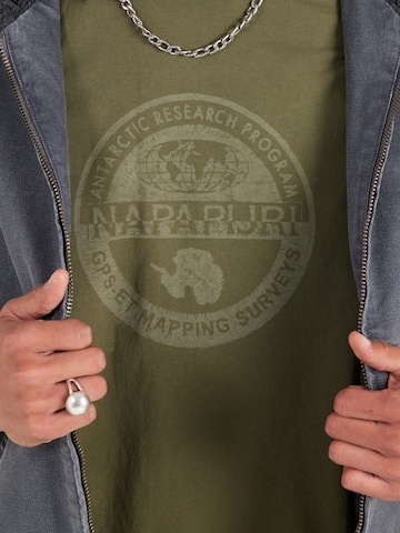 NAPAPIJRI - Camiseta 'S-BOLLO' en verde