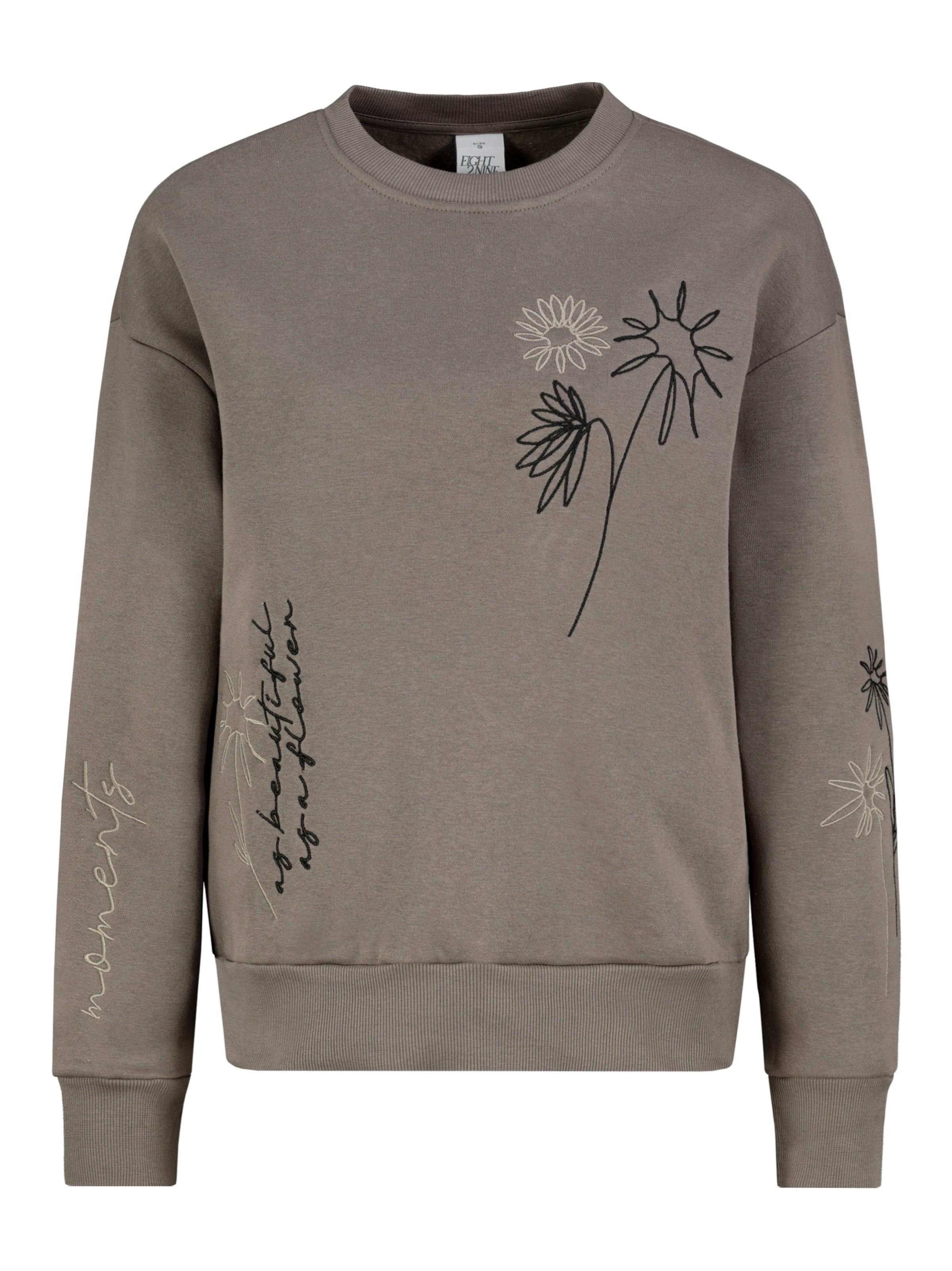 Eight2Nine Sweatshirt in Brown: front