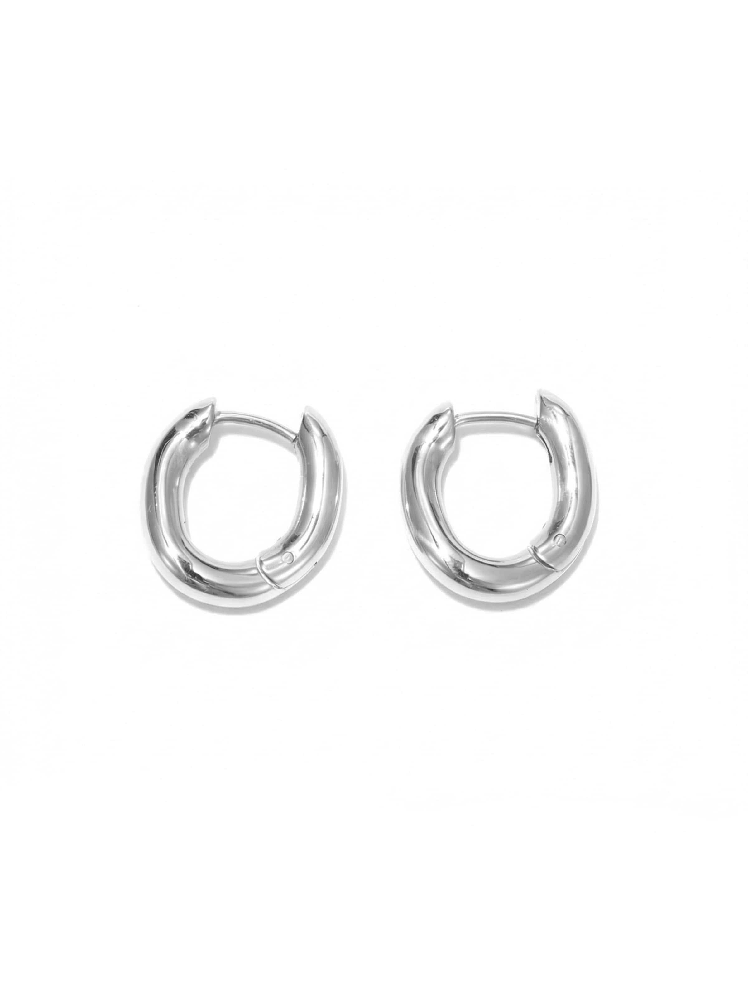 lePelou Earrings 'FLOW' in Silver: front