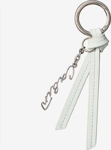 Calvin Klein Key Ring in White: front
