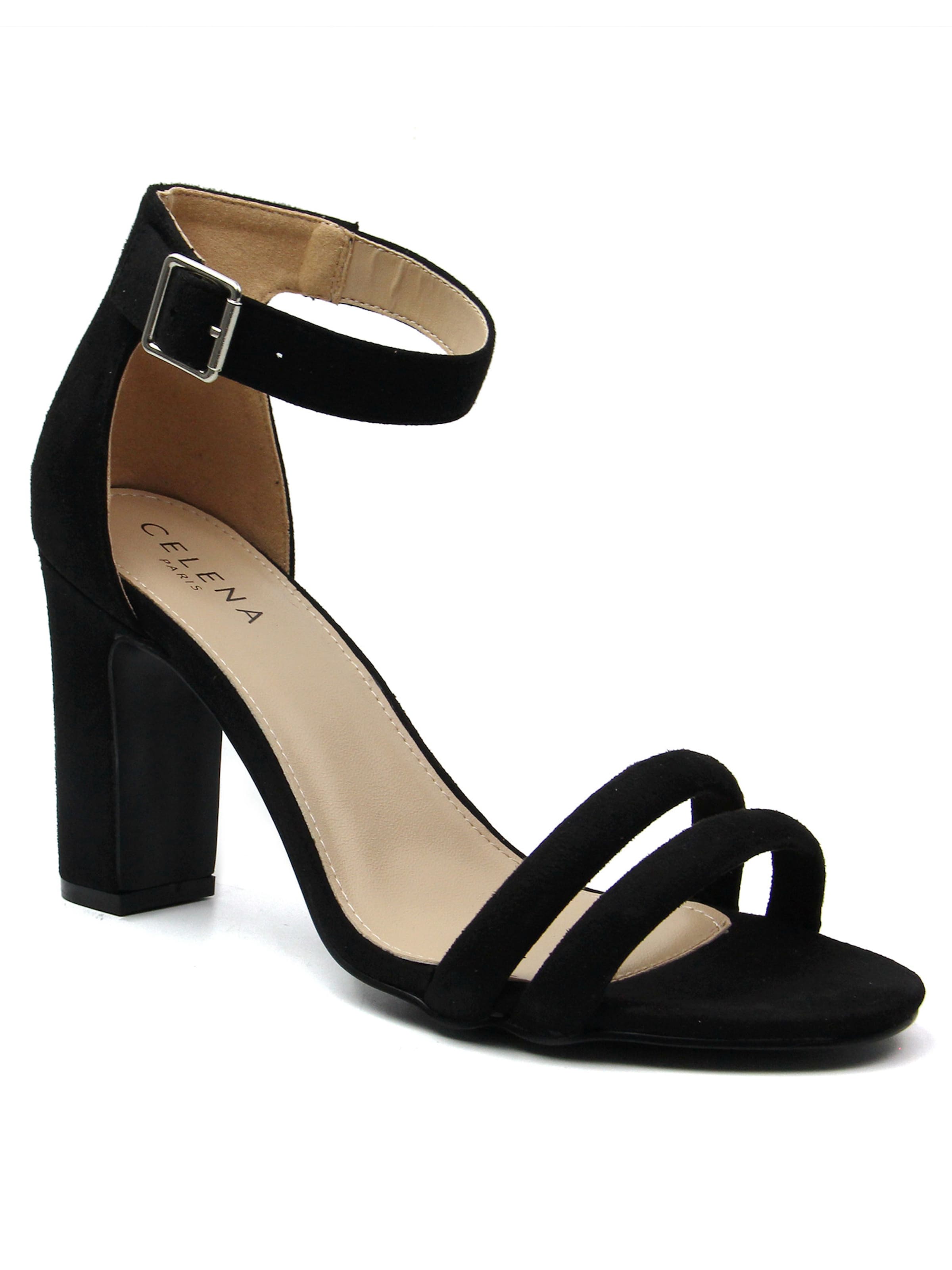 juoda Celena Basutės su dirželiais 'Chelsie'