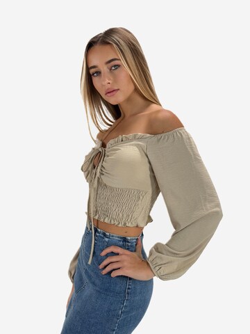 Elara Bluse in Beige