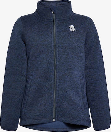 Schmuddelwedda Fleece jas in Blauw: voorkant