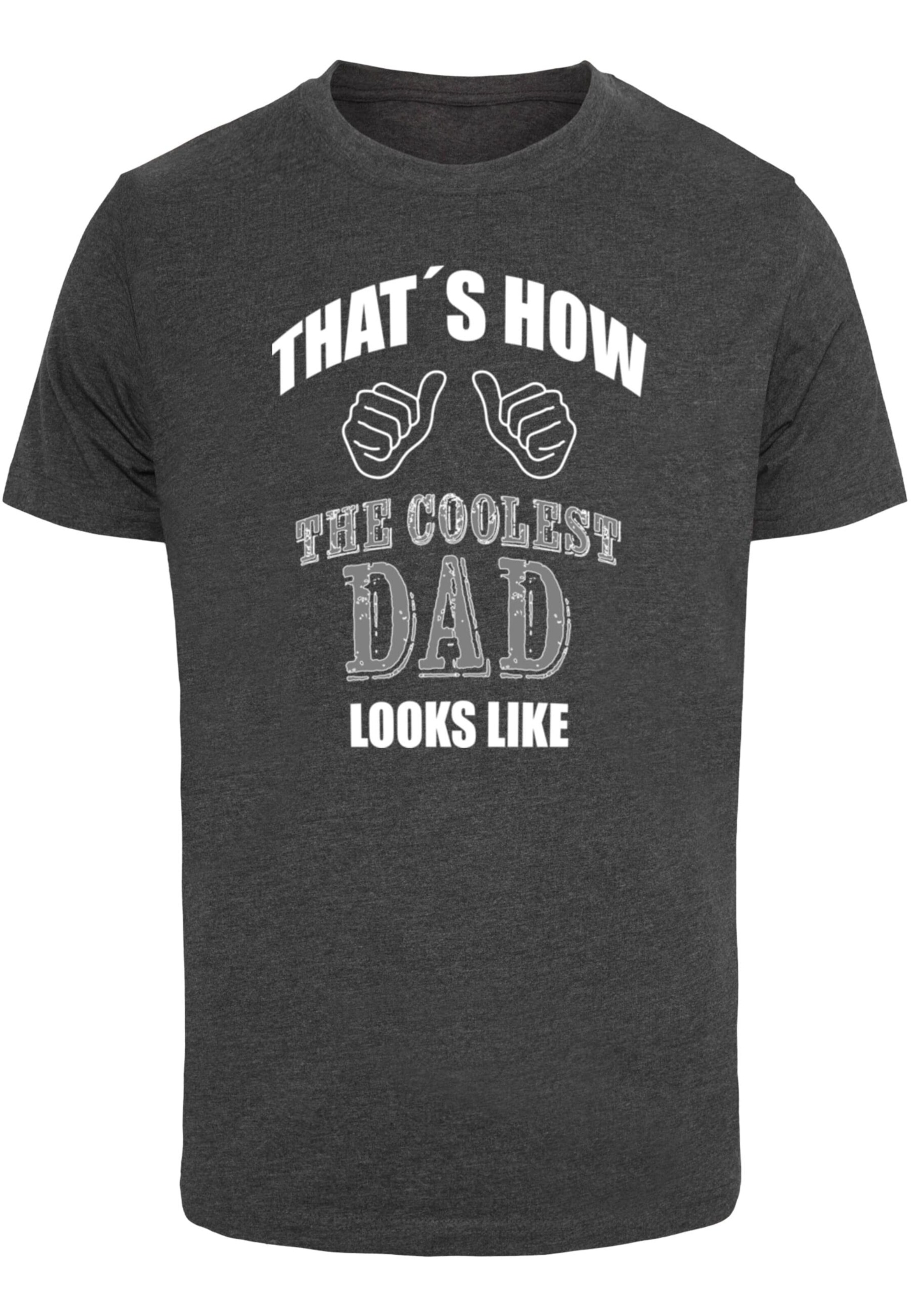 T-Shirt 'Coolest Dad' Merchcode en gris : devant