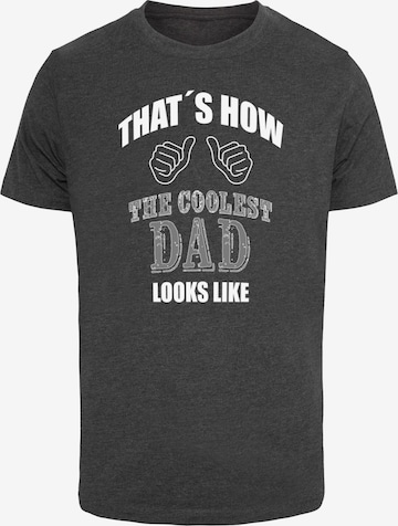 T-Shirt 'Coolest Dad' Merchcode en gris : devant