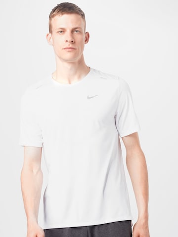 NIKE Performance Shirt 'Rise 365' in White: front