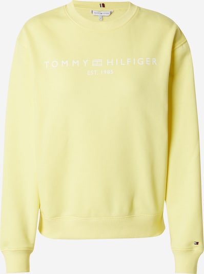 TOMMY HILFIGER Sweatshirt i gul / vit, Produktvy