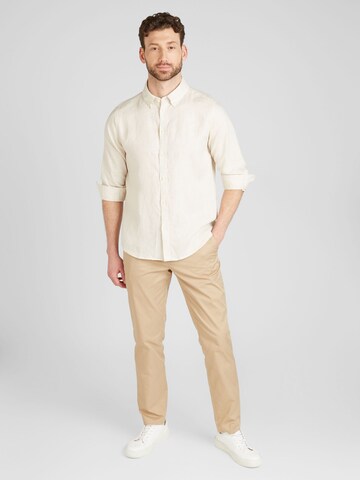 Les Deux Regular fit Button Up Shirt 'Kristian' in Beige