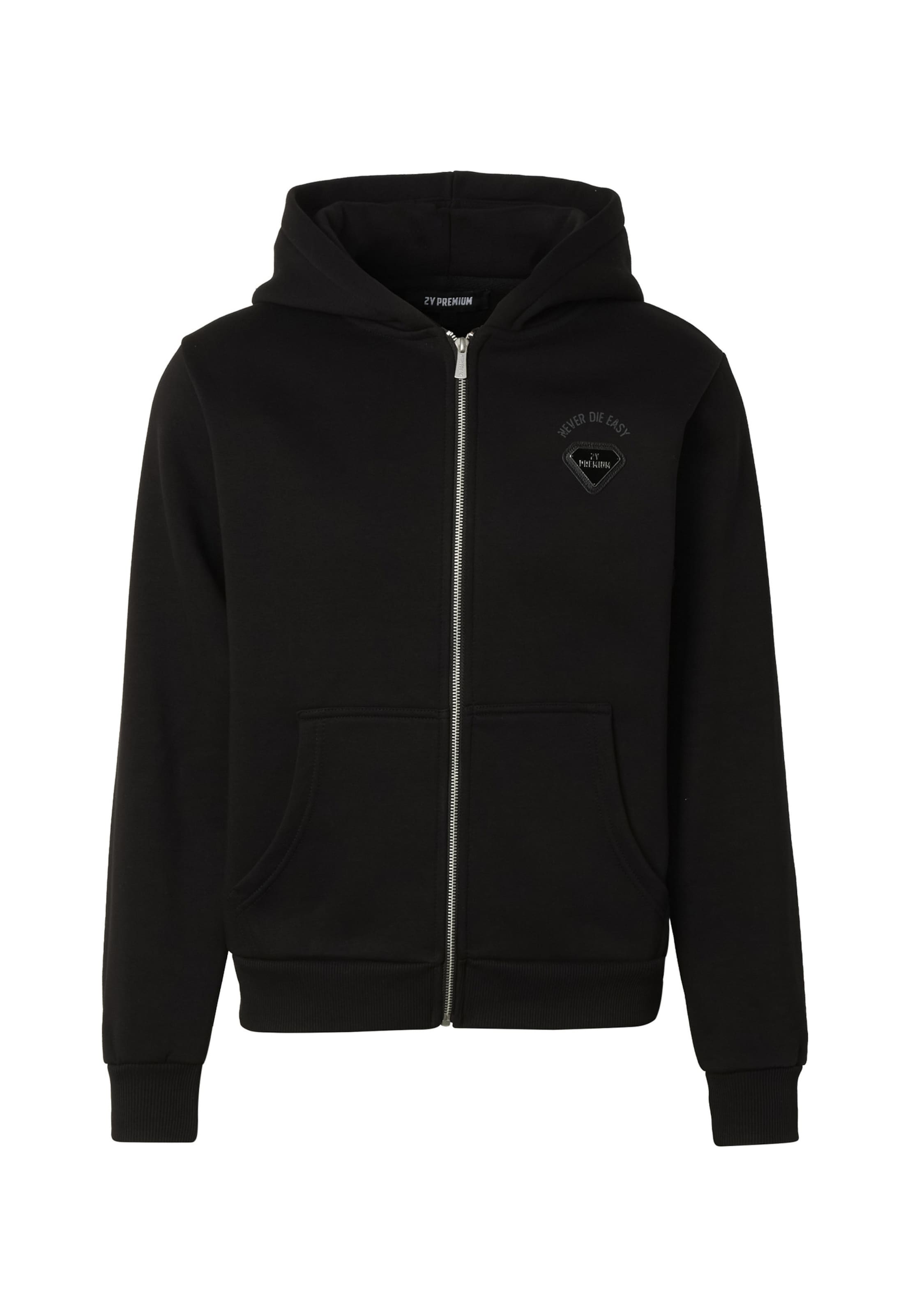 2Y Premium Sweater ' ' in Black: front
