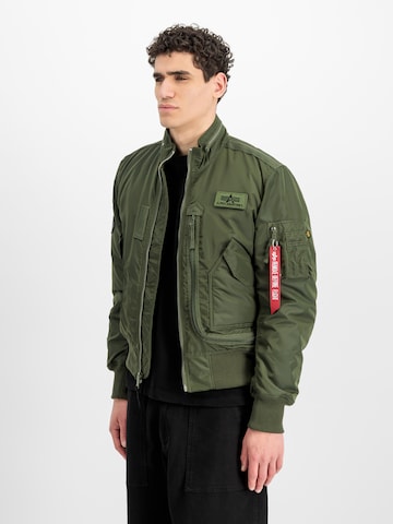 ALPHA INDUSTRIES Between-Season Jacket 'Engine' in Green: front
