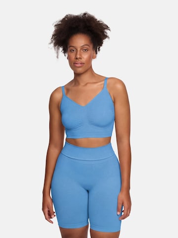 cfab Bustier BH 'Comfort Bralette'‌‌‌‌‌‌‌‌‌ in Blau: Vorderseite