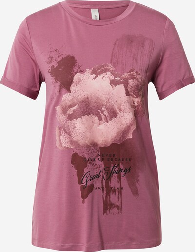 Soyaconcept Camiseta 'MARICA' en rosa / altrosa / rojo vino / negro, Vista del producto