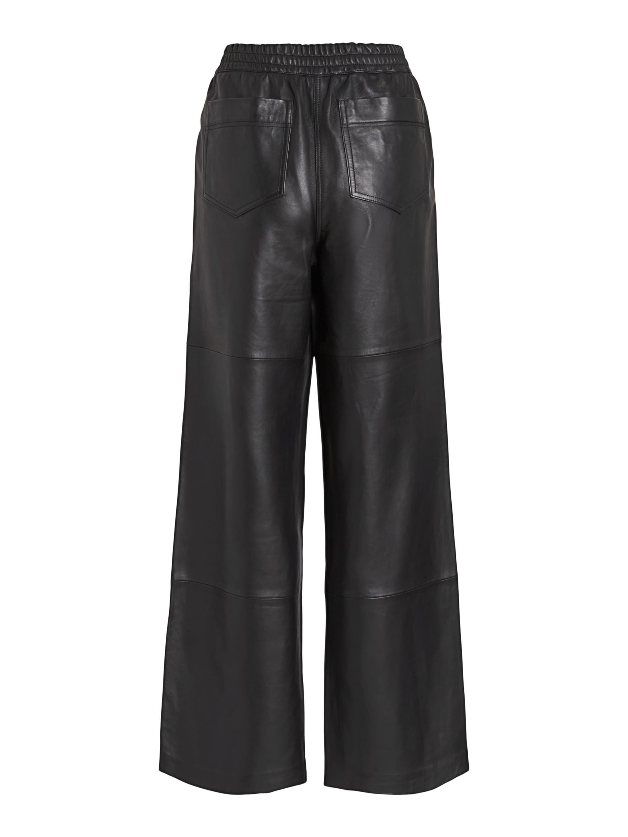 ROUGE EDIT Wide leg Broek in Zwart