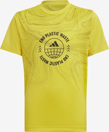 ADIDAS SPORTSWEAR Performance Shirt in Yellow: front