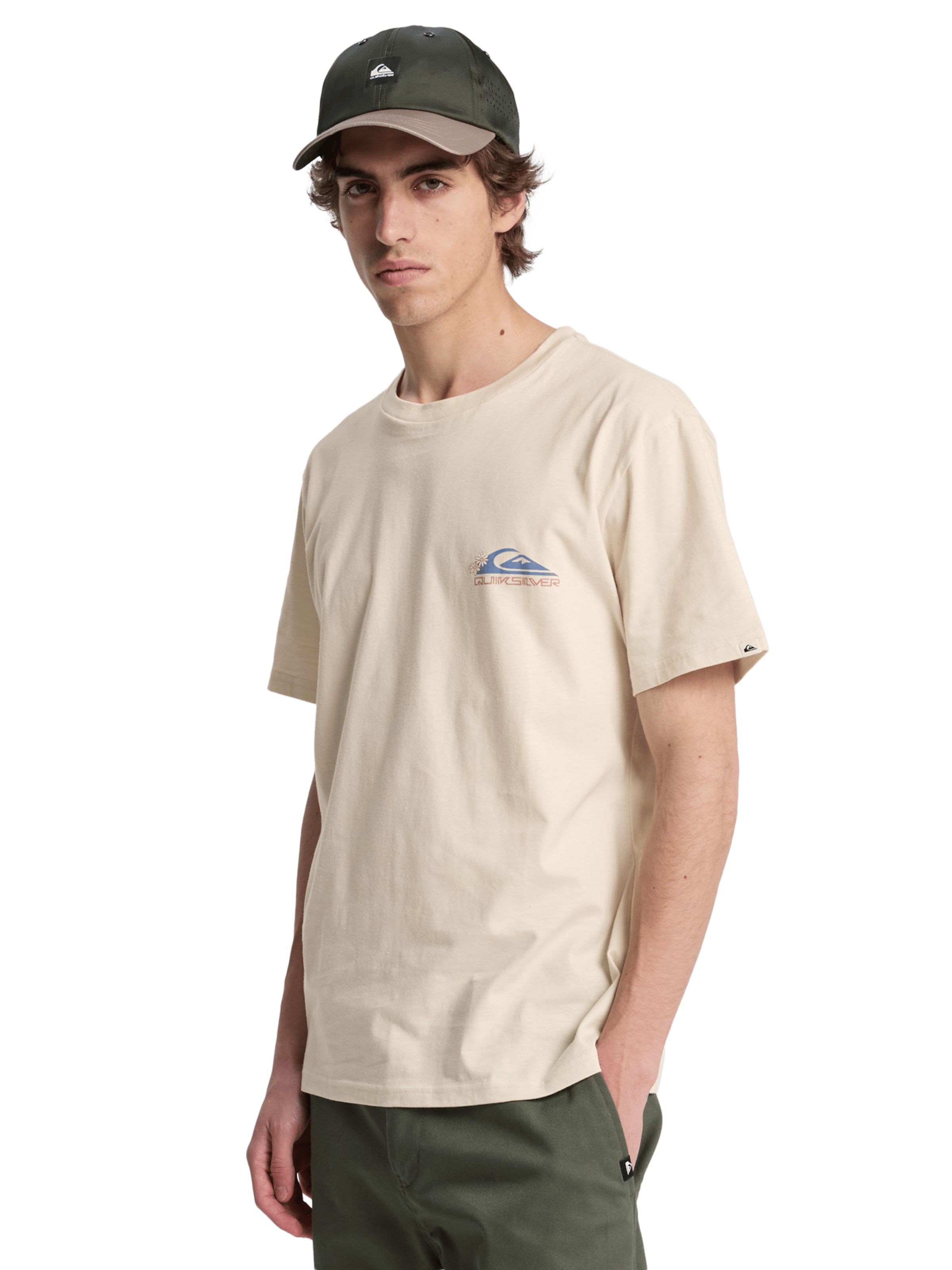 QUIKSILVER T-Shirt in Beige