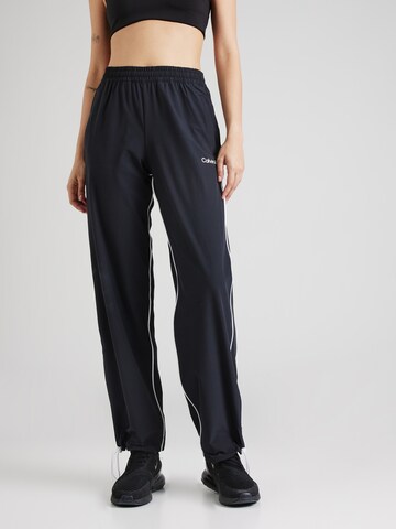 Regular Pantaloni sport de la Calvin Klein Sport pe negru: față