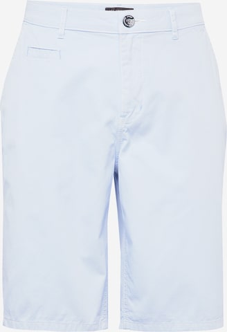 CAMP DAVID Regular Chino Pants in Blue: front