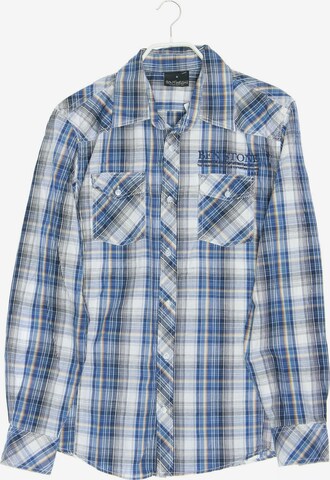 Takko Fashion Button Up Shirt in M in Blue: front