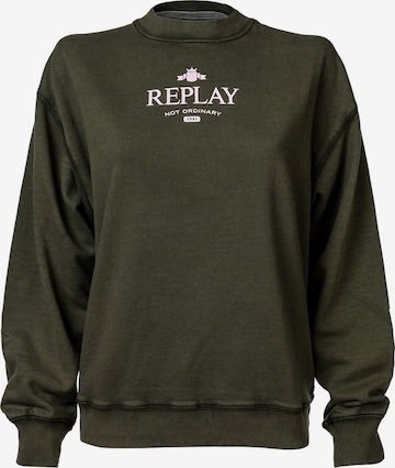 REPLAY Sweatshirt in Grün: predná strana