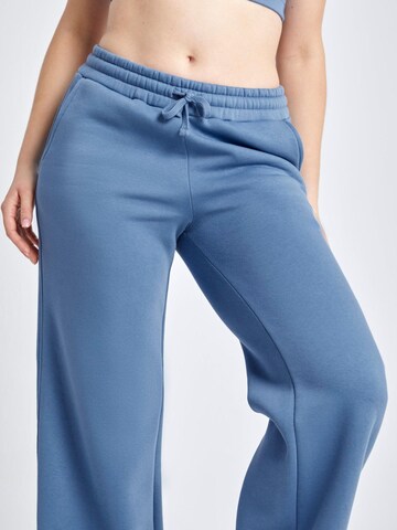 SPORTKIND Flared Sportbroek 'Sweatpants Baumwolle' in Blauw